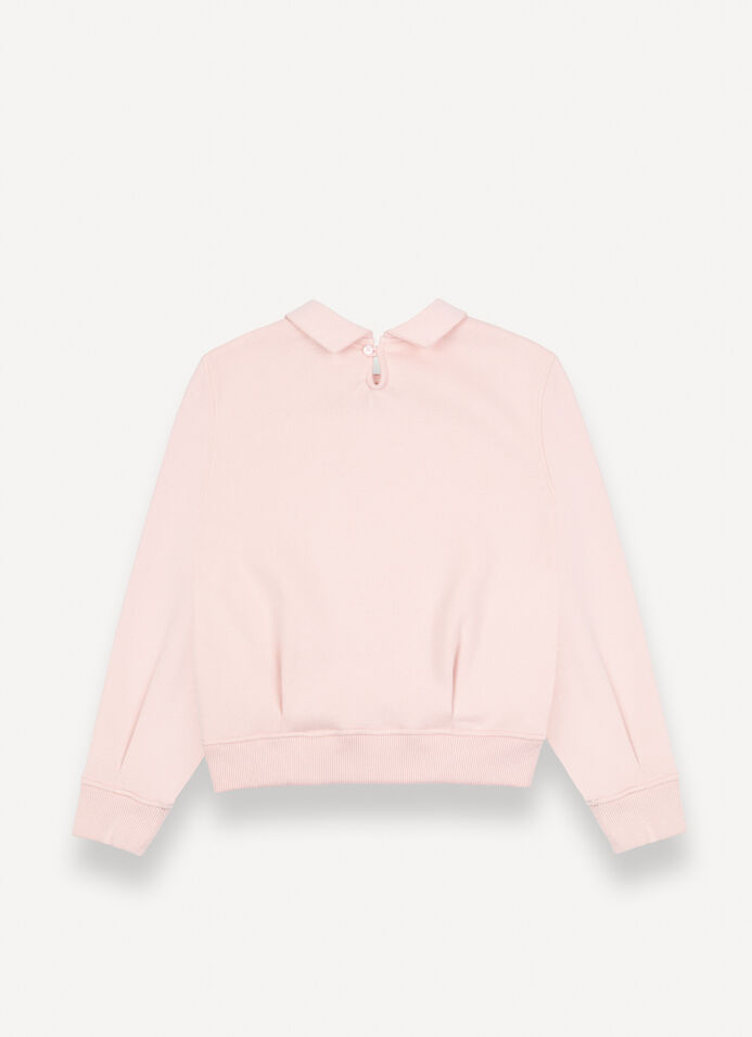 Sweatshirt with collar and darts image number 4
