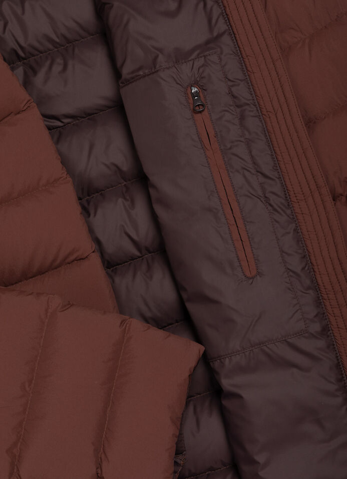 Down jacket with detachable hood image number 6
