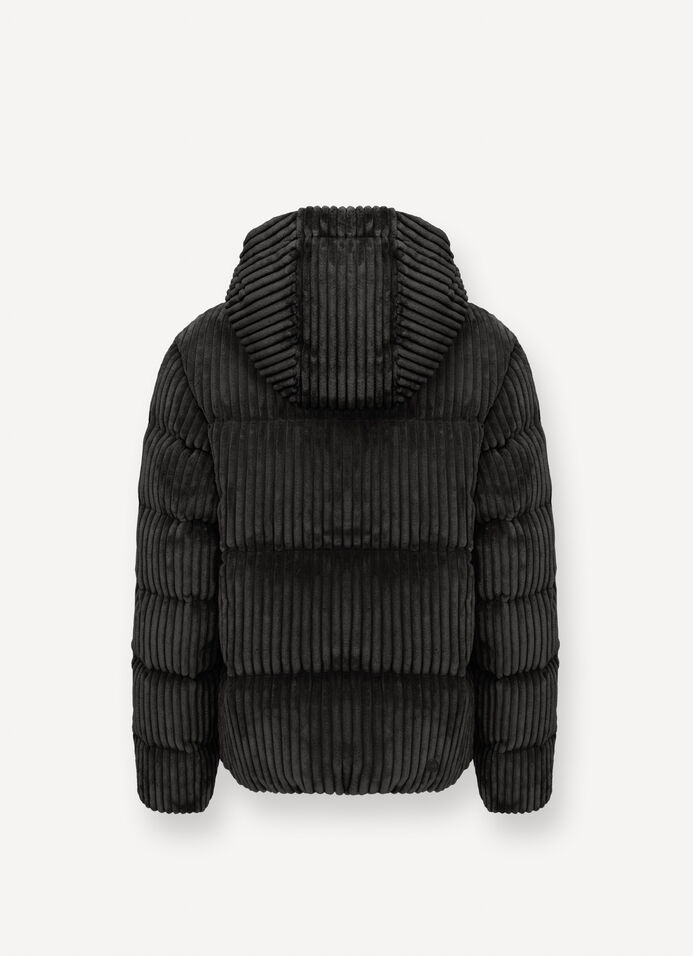 Corduroy down jacket wit hood image number 5