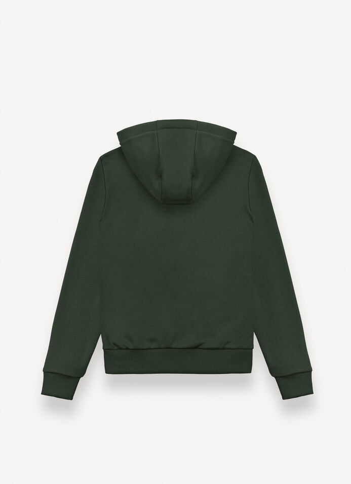 Zip-up sweatshirt with camouflage logo image number 5
