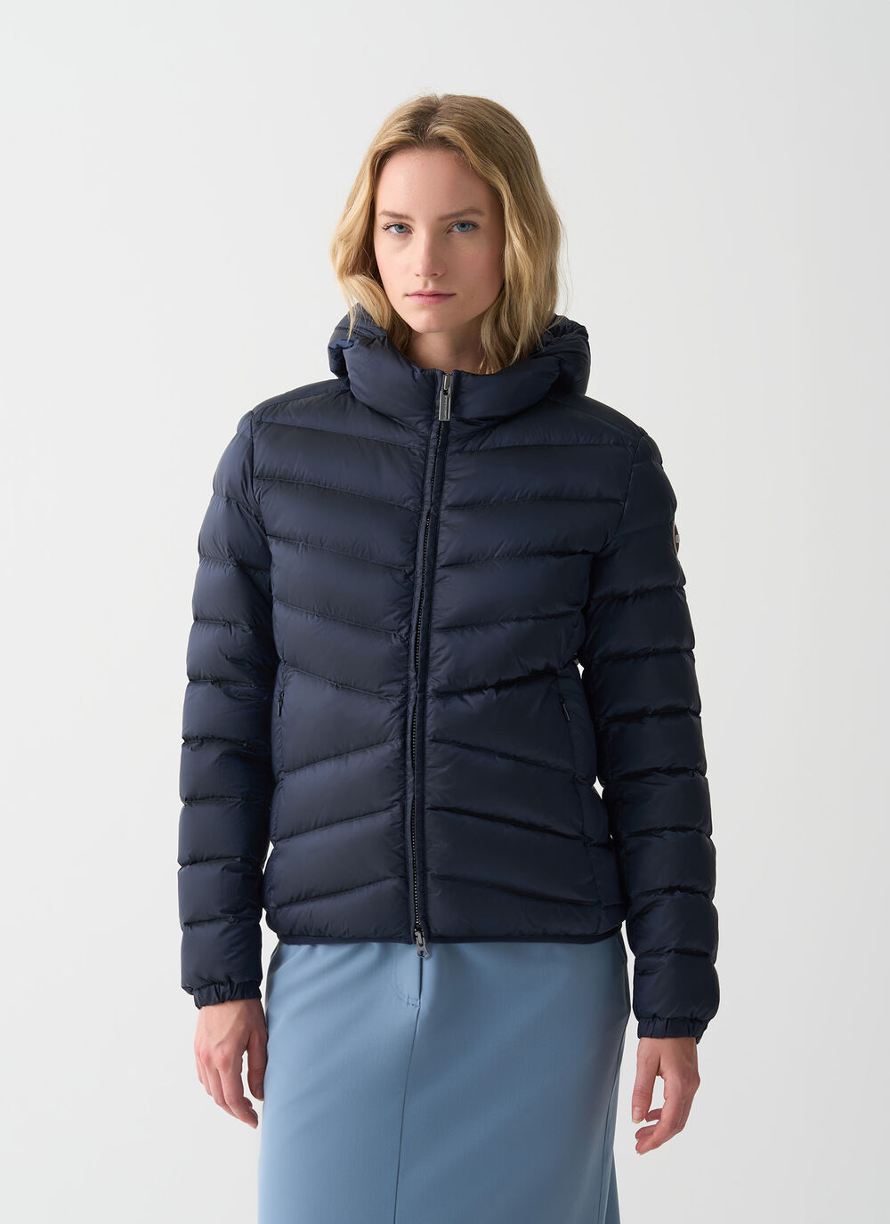 Quilted down jacket with hood image number 1