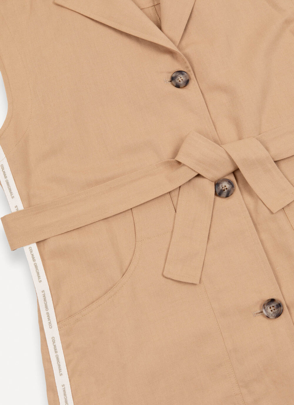 Linen shirt vest image number 6