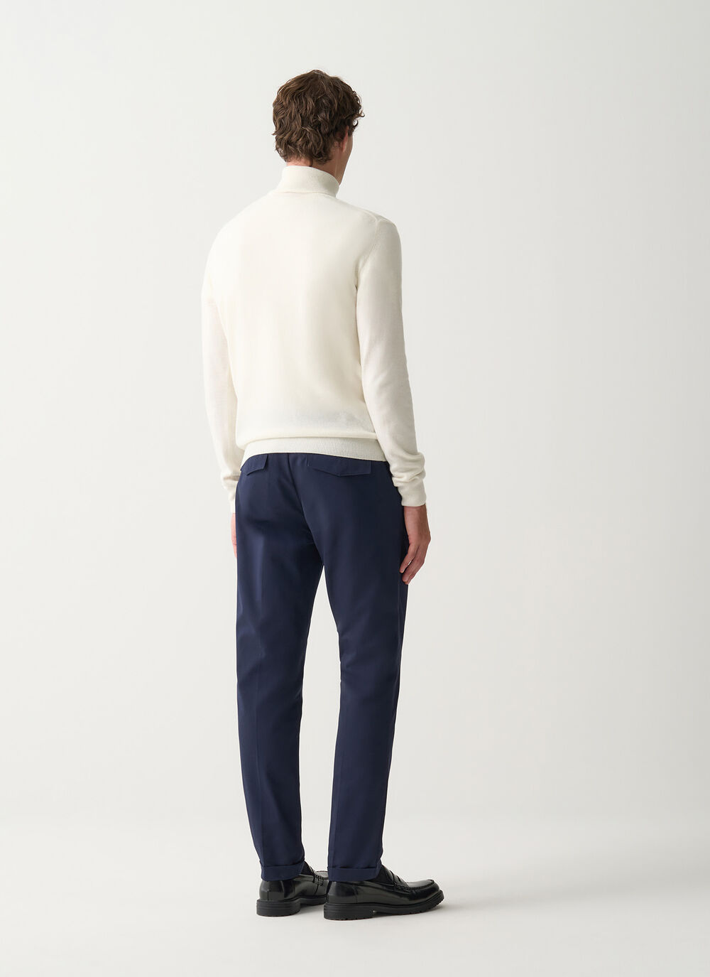 Fine knit polo-neck jumper  image number 3