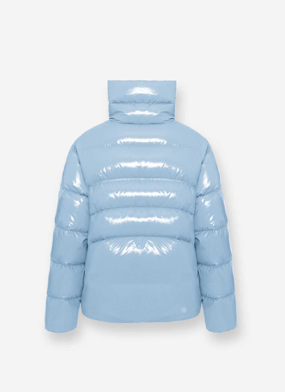 Glossy down jacket with high collar image number 5