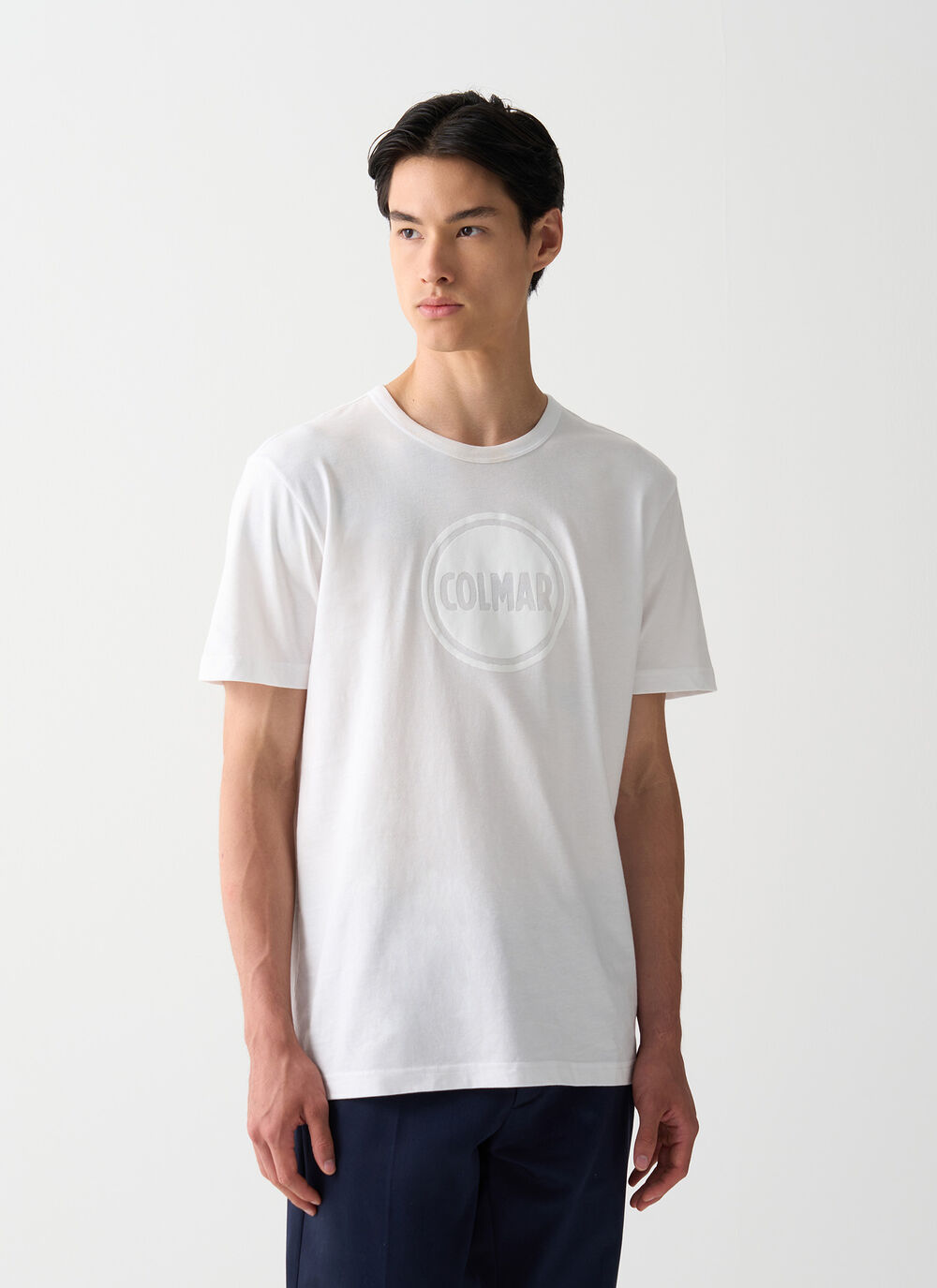 Crew-neck T-shirt with logo  image number 0
