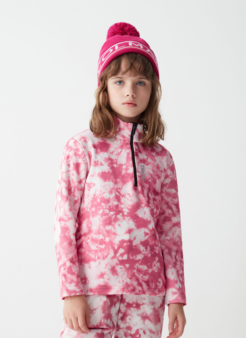 Boys&rsquo; unisex tie-dye ski sweatshirt image number 2