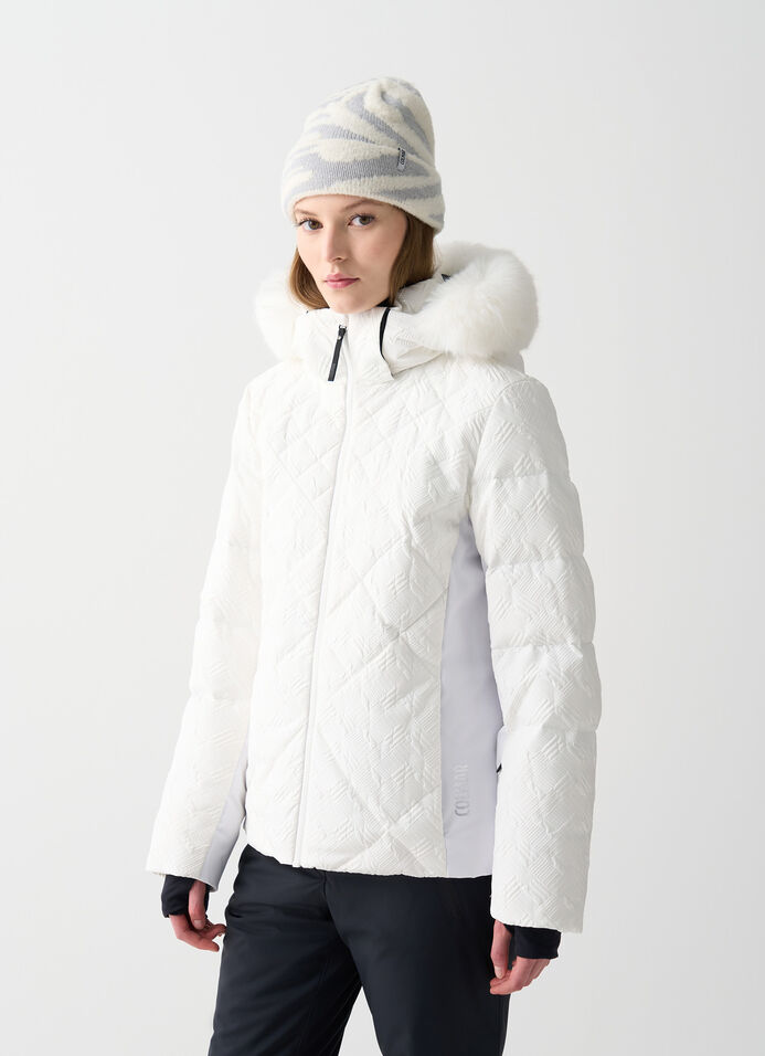 Balance padded ski jacket with faux fur image number 1