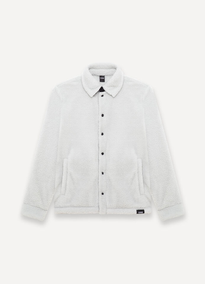 Unisex teddy-effect overshirt image number 4