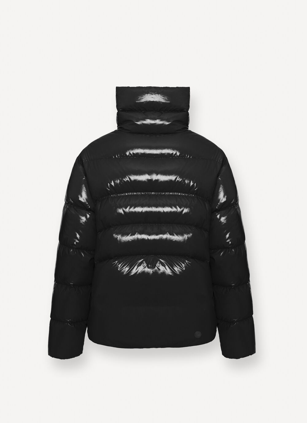 Glossy down jacket with high collar image number 5