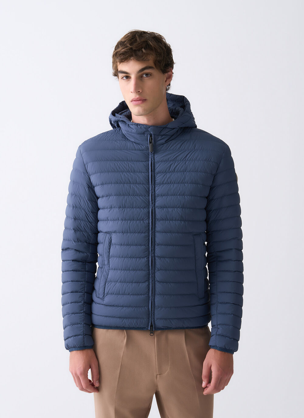 Light down jacket with hood image number 1