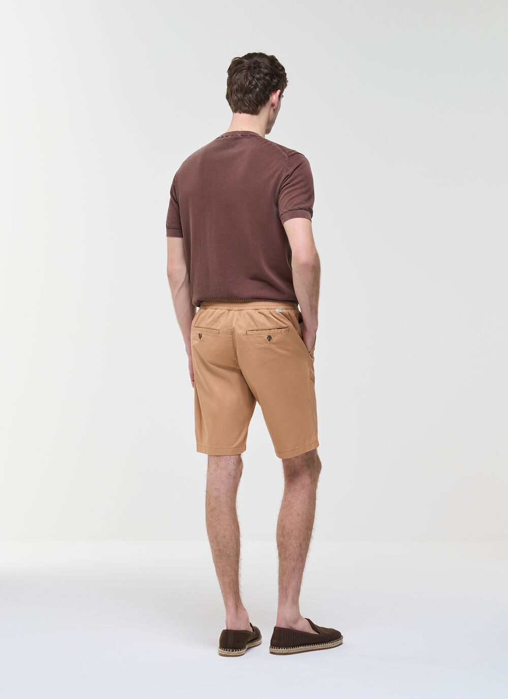 Cotton Drawstring Bermuda Shorts image number 3