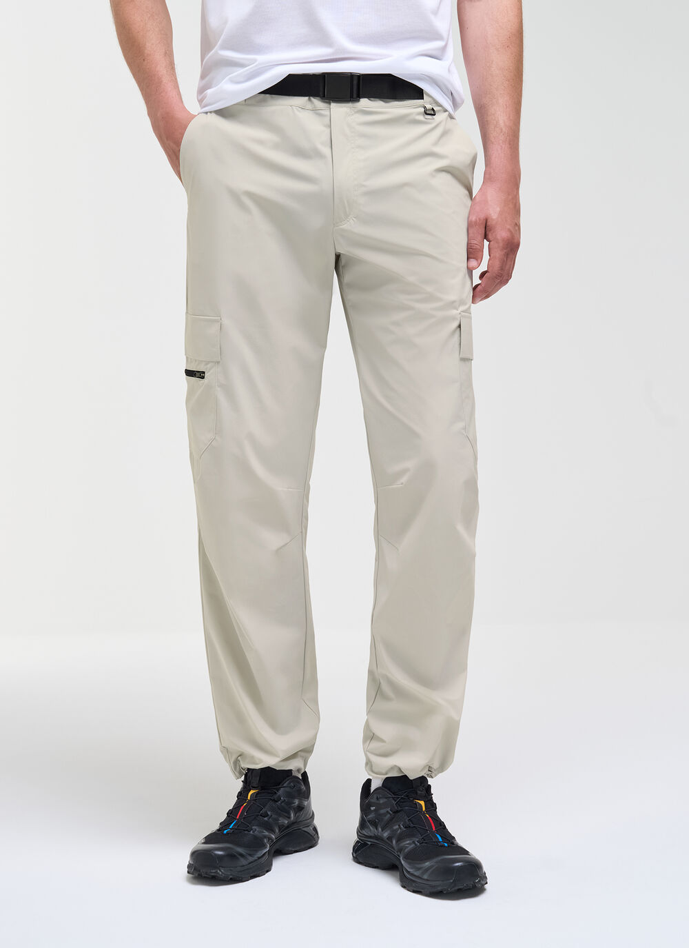 Cargo pants in bi-stretch fabric image number 1