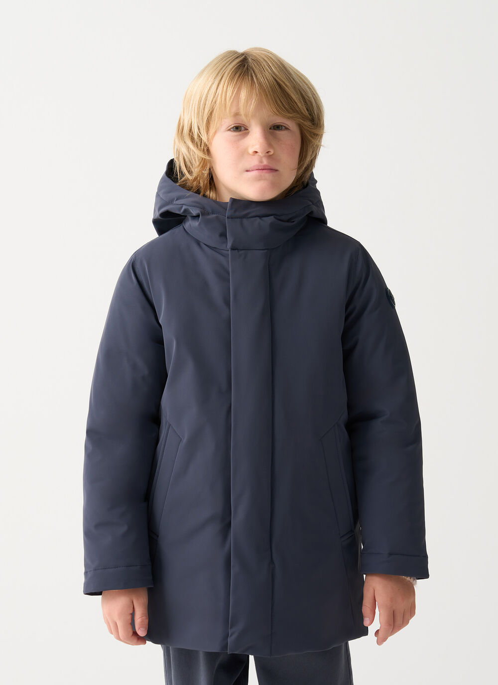 Doudoune imperm&eacute;able avec capuche image number 1