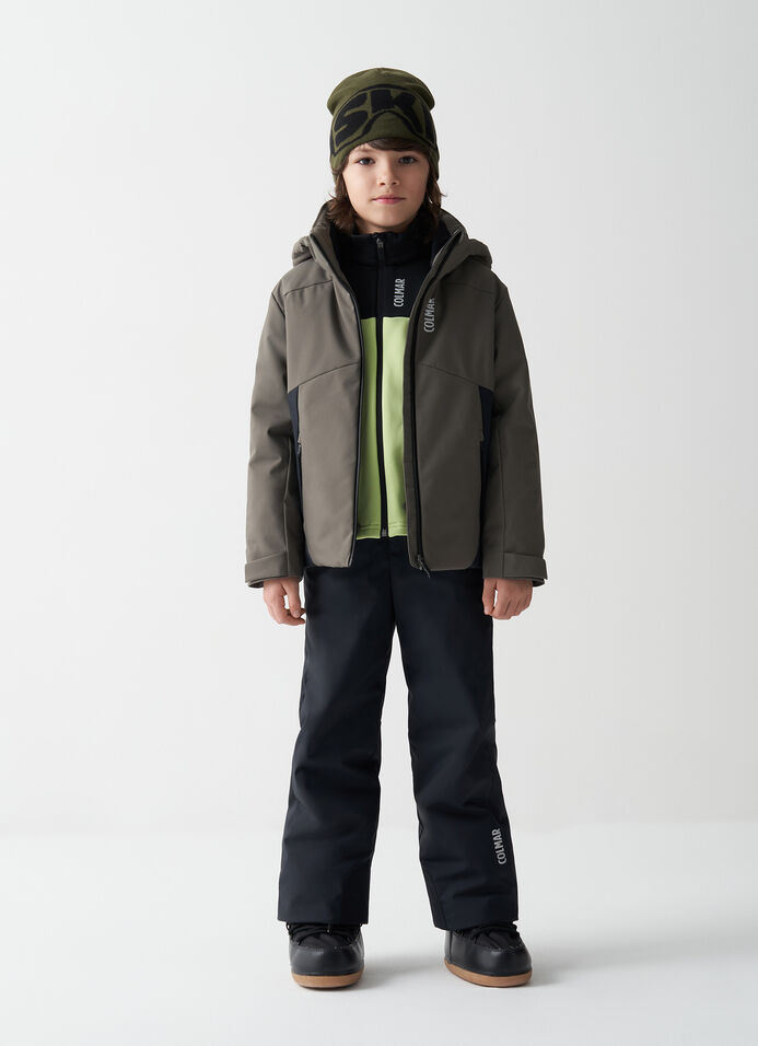 Boy's colour-block ski jacket image number 0