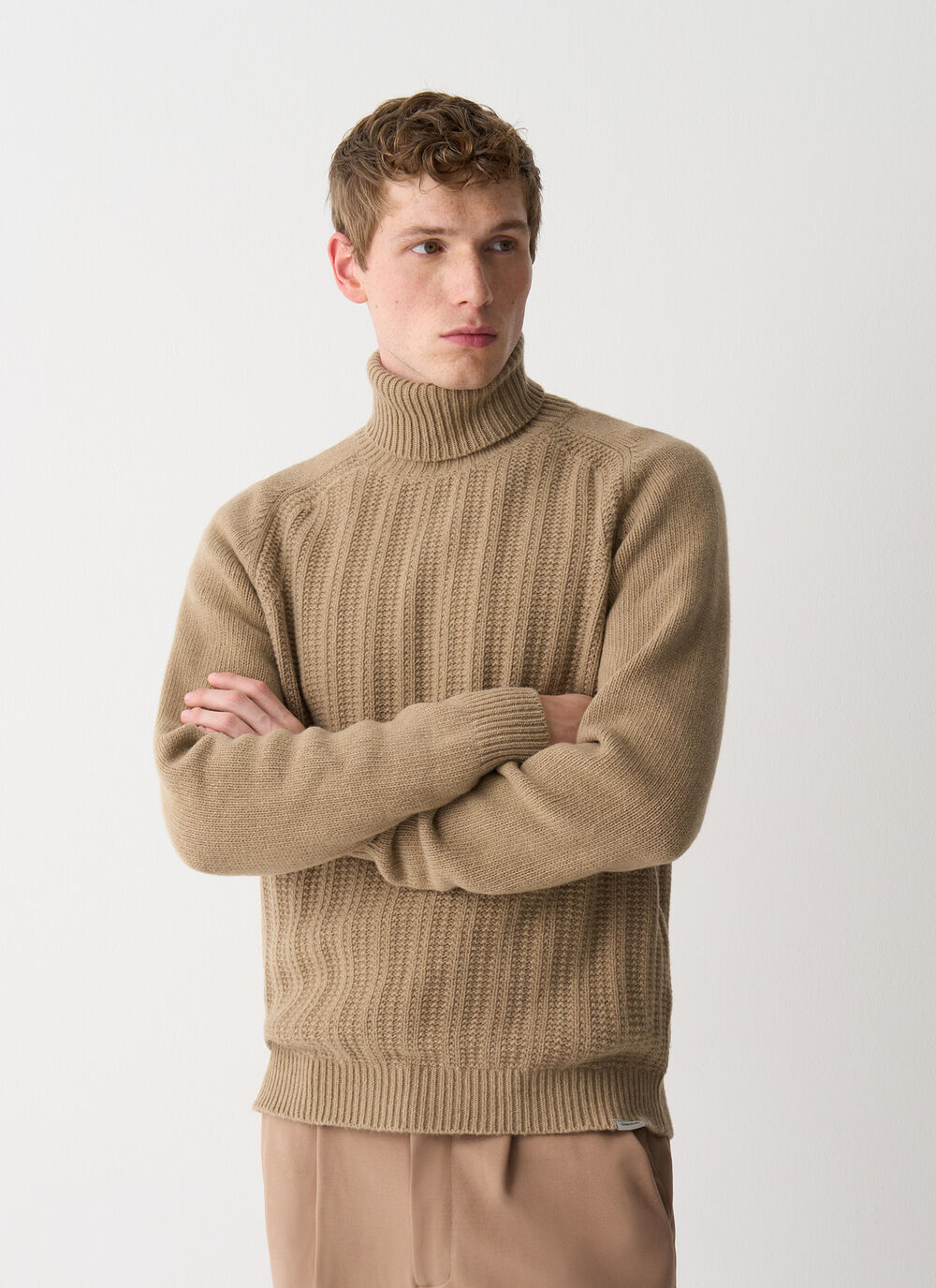 Ribbed polo-neck image number 1