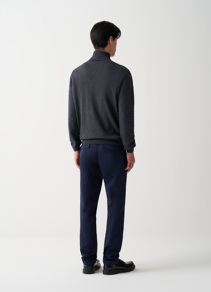 Fine knit polo-neck jumper  image number 3