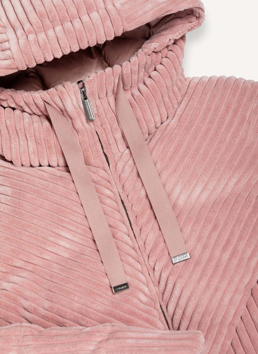 Corduroy down jacket wit hood image number 6