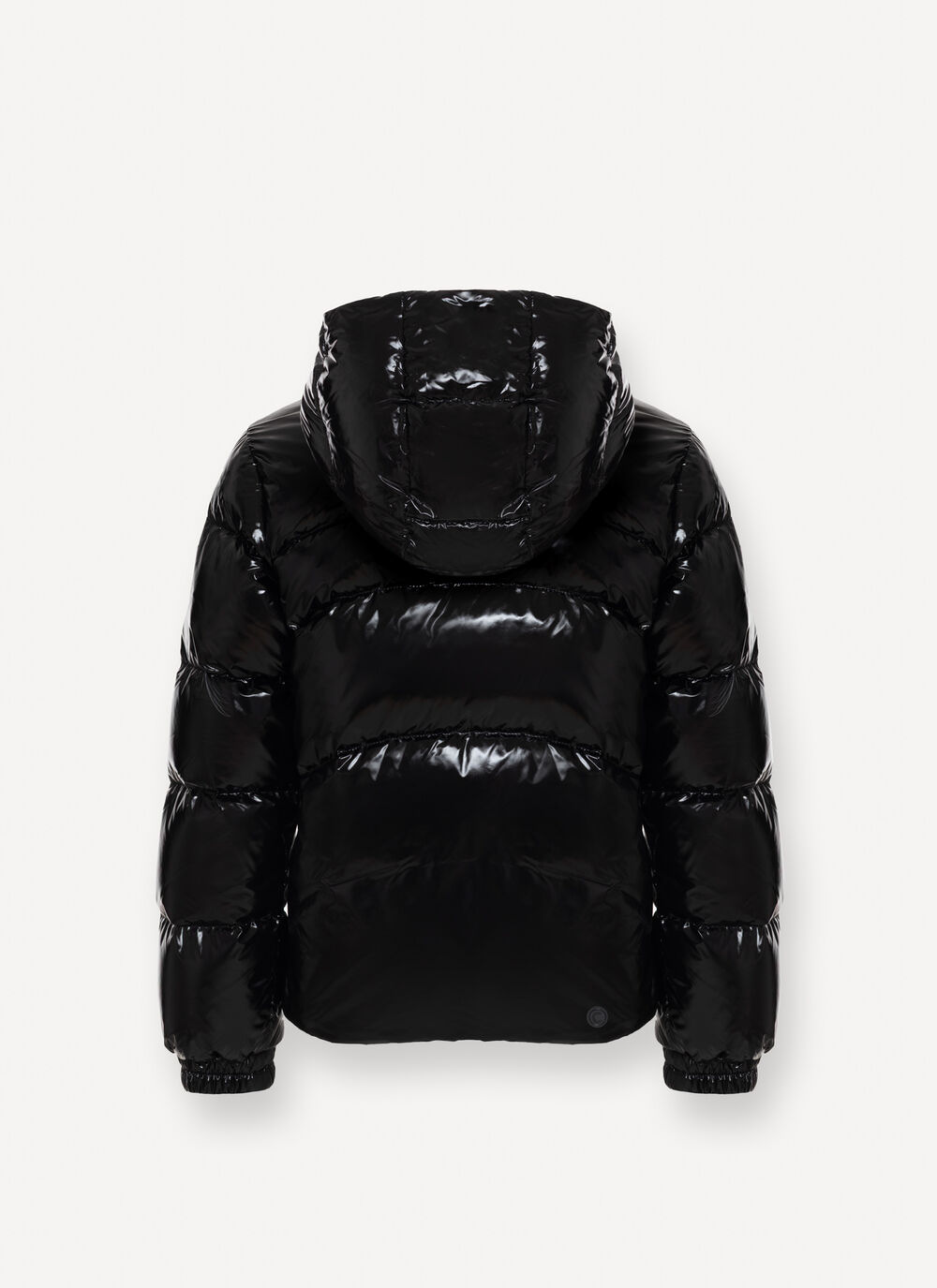 Glossy hooded down jacket image number 6