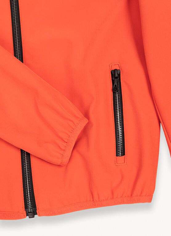 Multipocket Blouson Orange Technical Fabric
