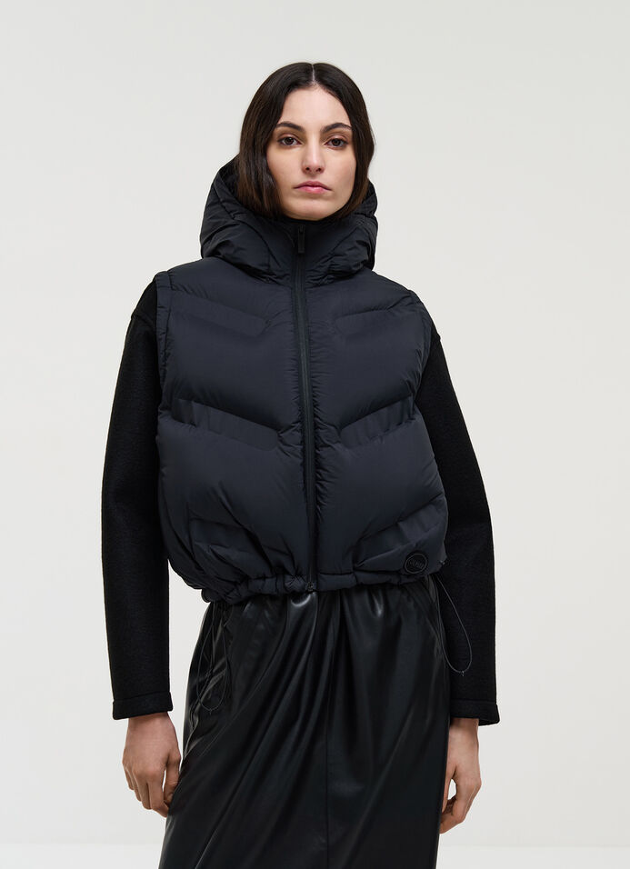 Gilet opaco dal design diagonale  image number 1