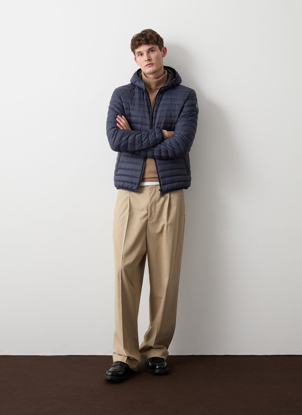 Autumn down jacket with hood image number 0