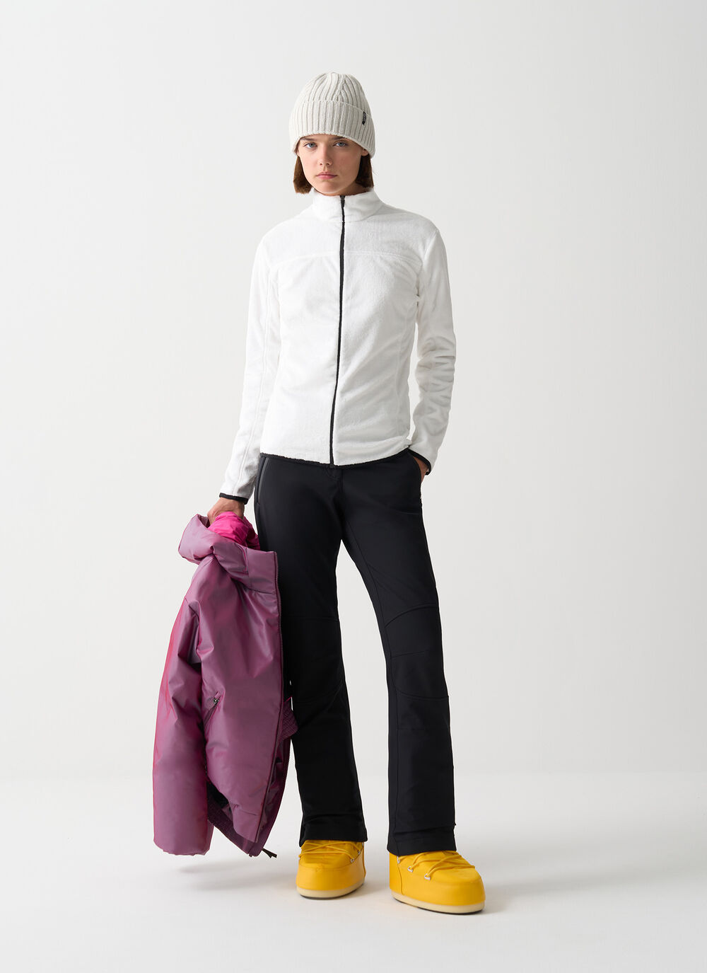 Plush-effect ski fleece image number 0