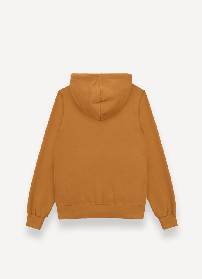 Ottoman-effect hooded sweatshirt image number 5