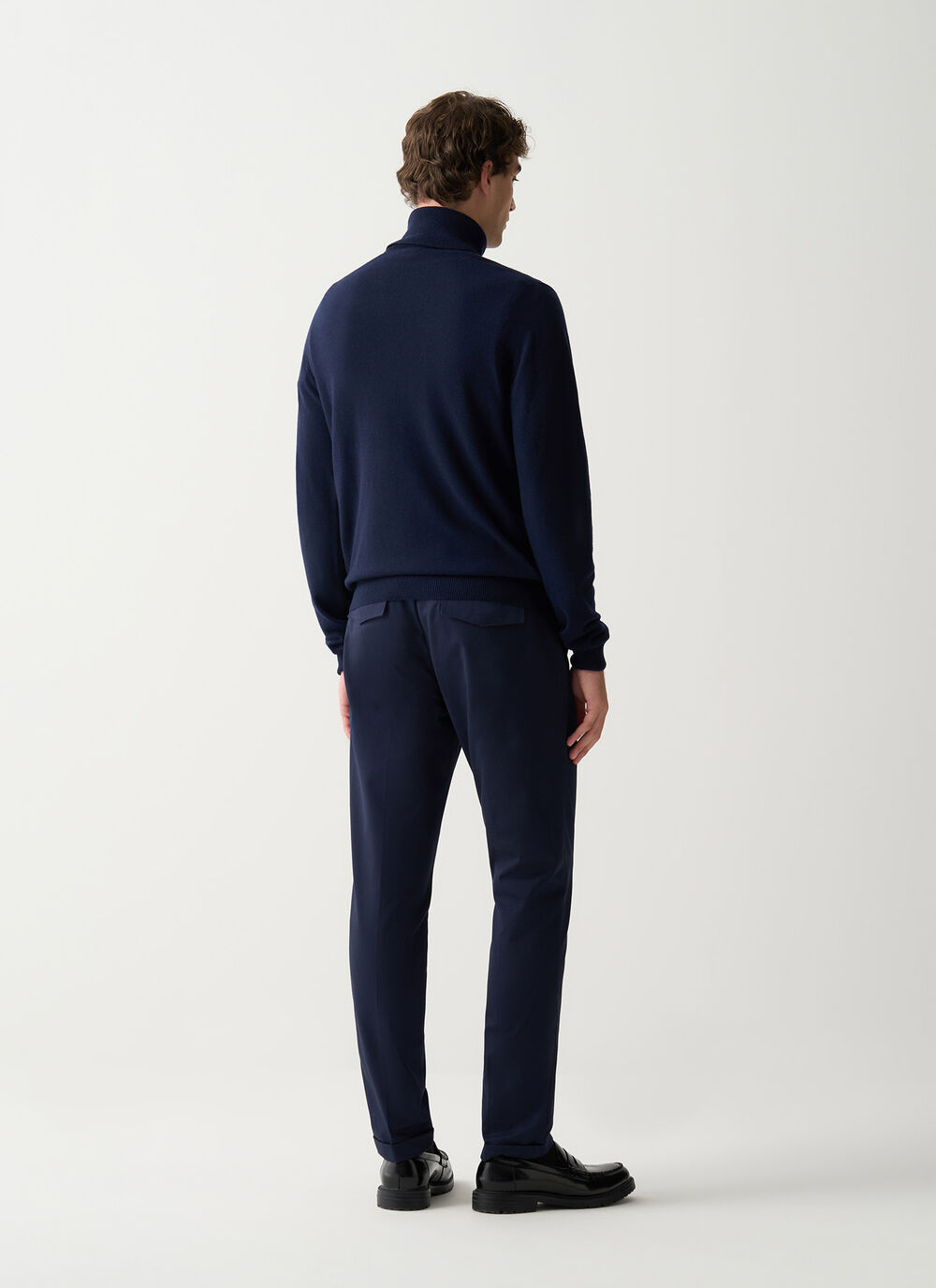 Fine knit polo-neck jumper  image number 3