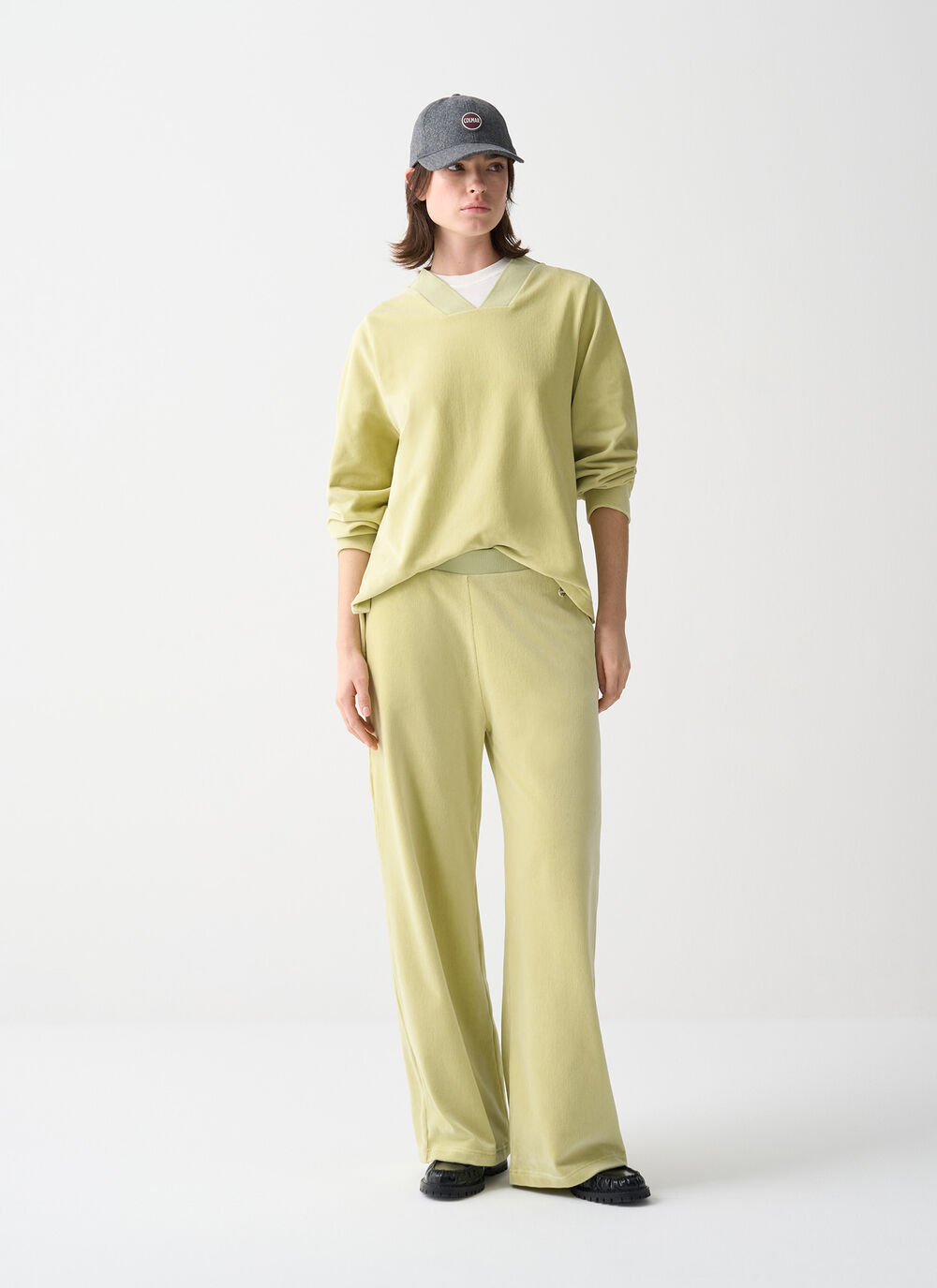 Needlecord tracksuit bottoms image number 0