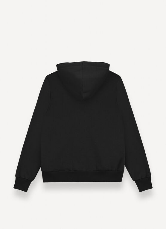 Felpa full zip in cotone