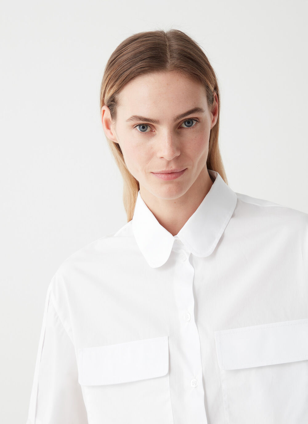 Chemise &agrave; manches courtes en coton image number 2