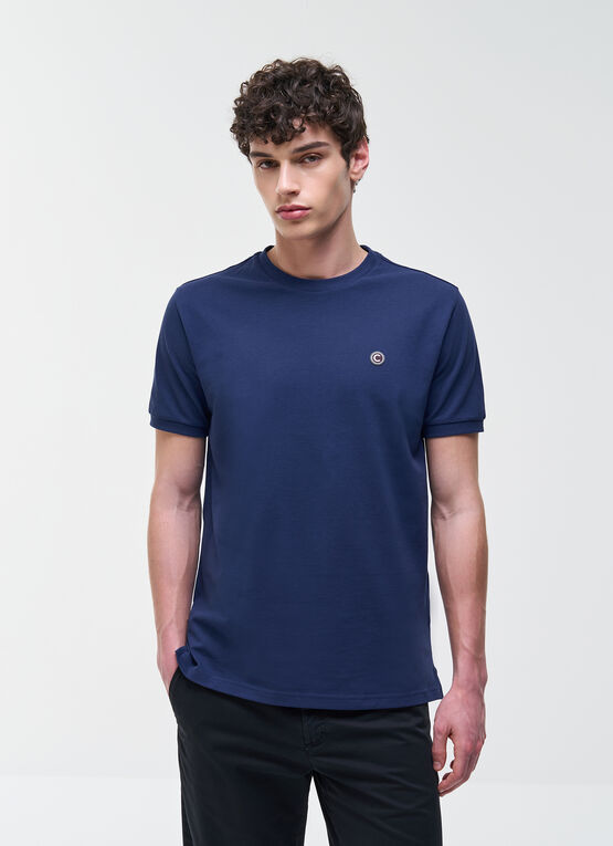 T-shirt en piqu&eacute; de coton