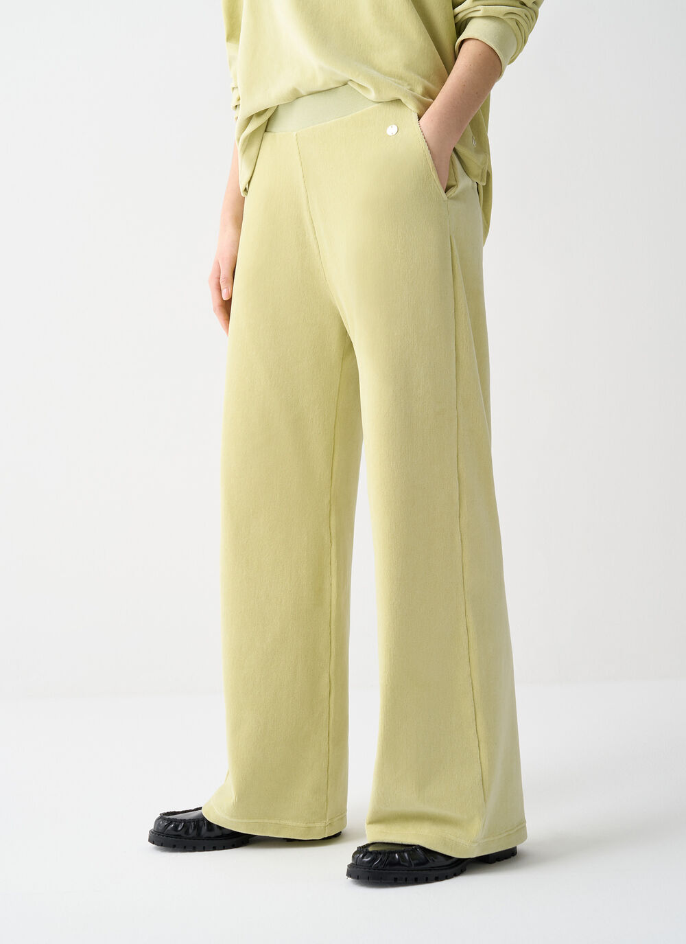 Needlecord tracksuit bottoms image number 1