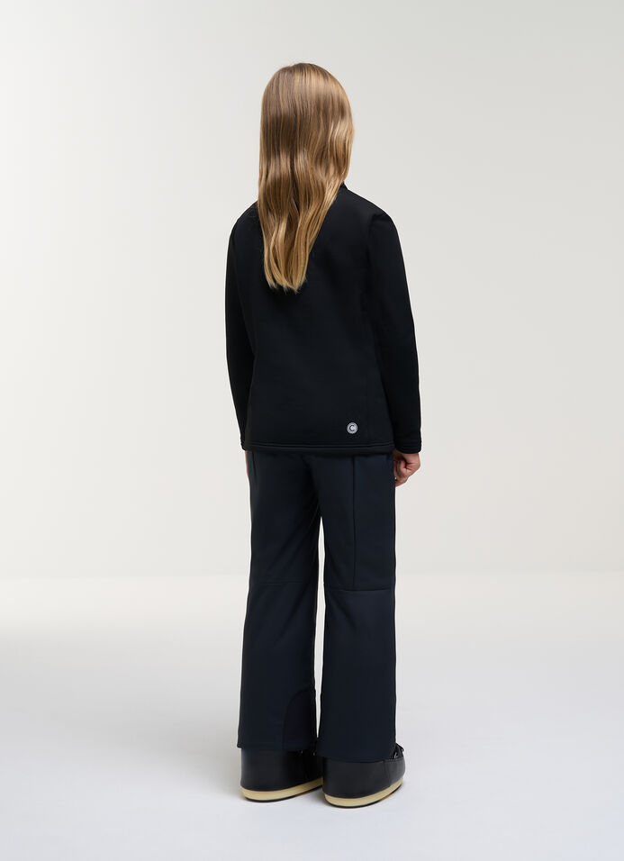 Girl's half-zip ski fleece image number 3