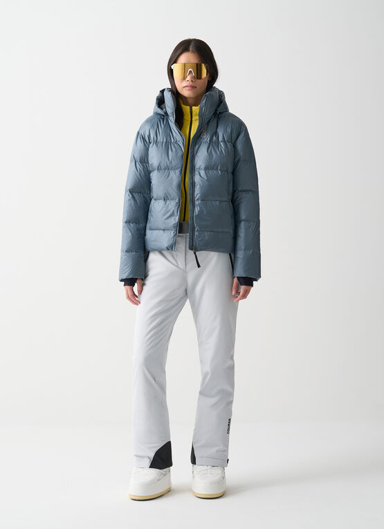 Puffy padded ski jacket
