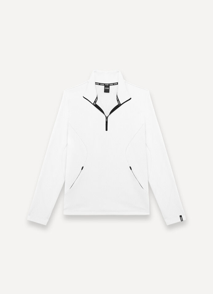 Half-zip jacquard fleece ski fleece image number 4