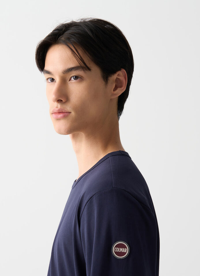 Long-sleeved cotton T-shirt image number 1