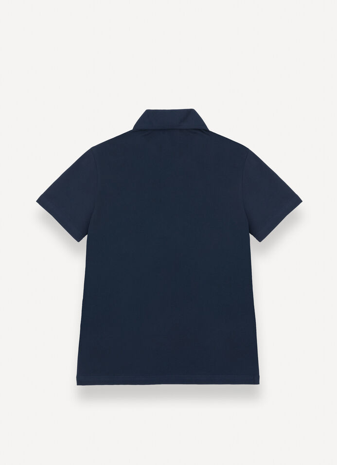 Polo with rounded collar image number 5