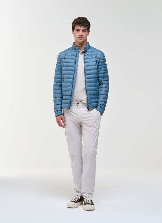 Veste motarde l&eacute;g&egrave;re garnie de duvet