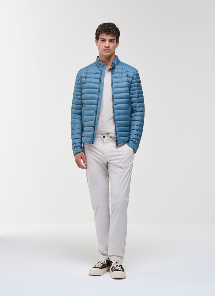 Lightweight down biker jacket