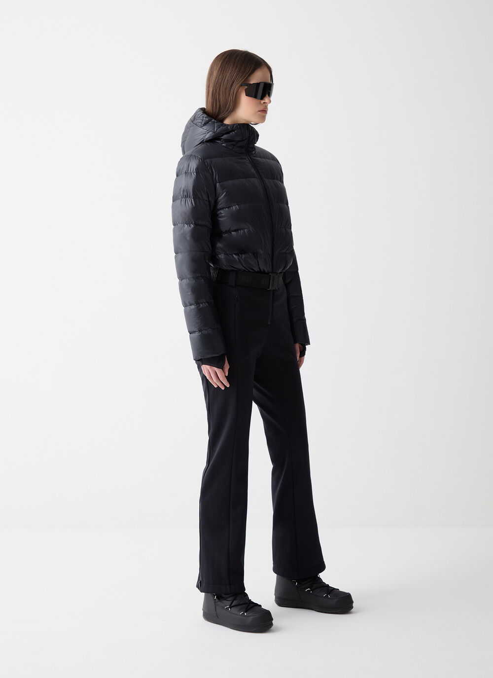 Softshell and down ski suit image number 1