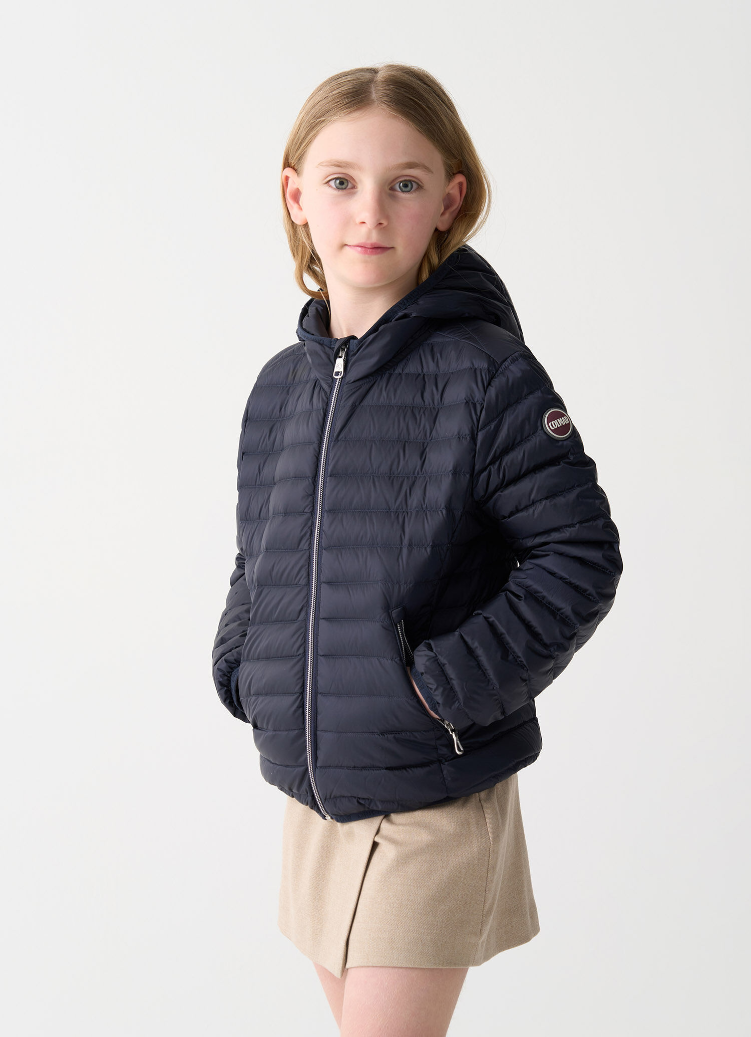 Short hooded down jacket - NAVY BLUE | Colmar