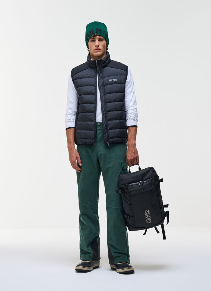 Corduroy cargo-style ski trousers