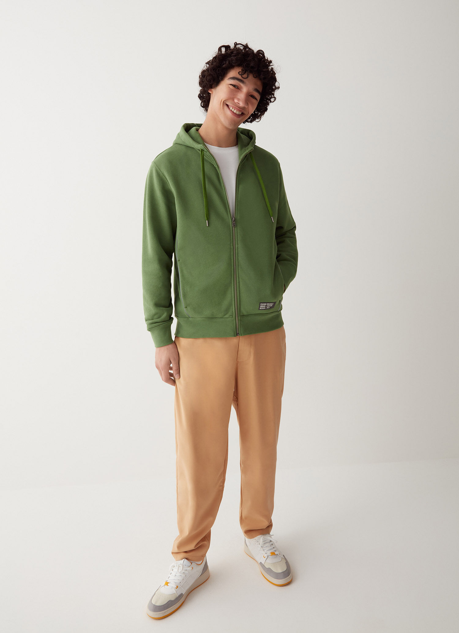 Sudadera outlet cierre diagonal