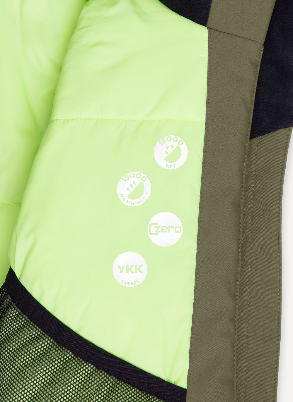 Boy's colour-block ski jacket image number 6