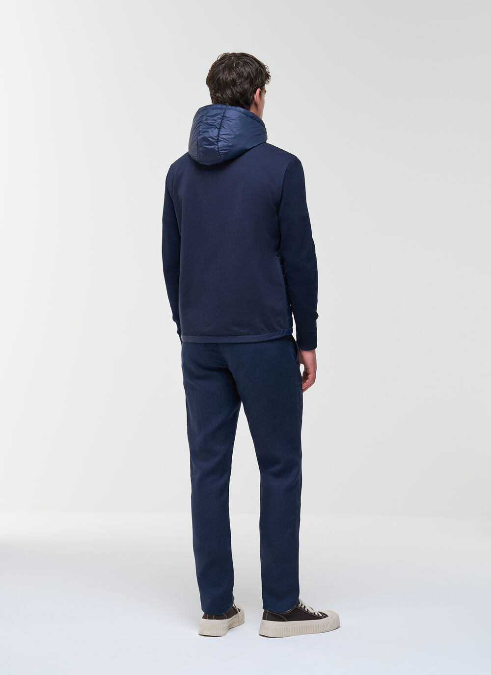 Hybrid padded jacket with hood image number 3