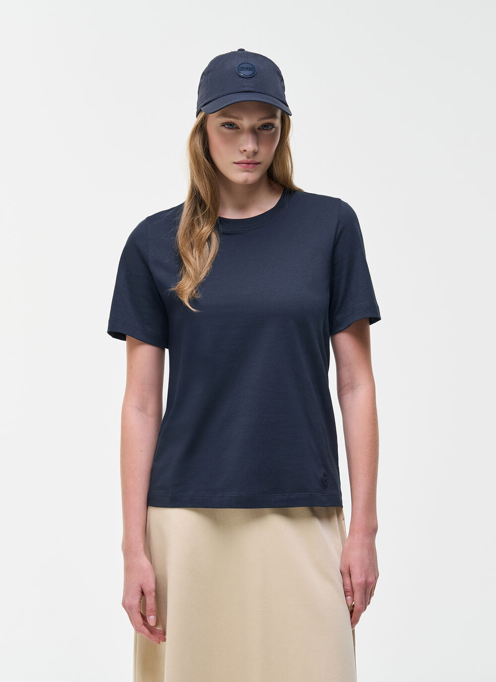 Cotton round-neck T-shirt image number 0