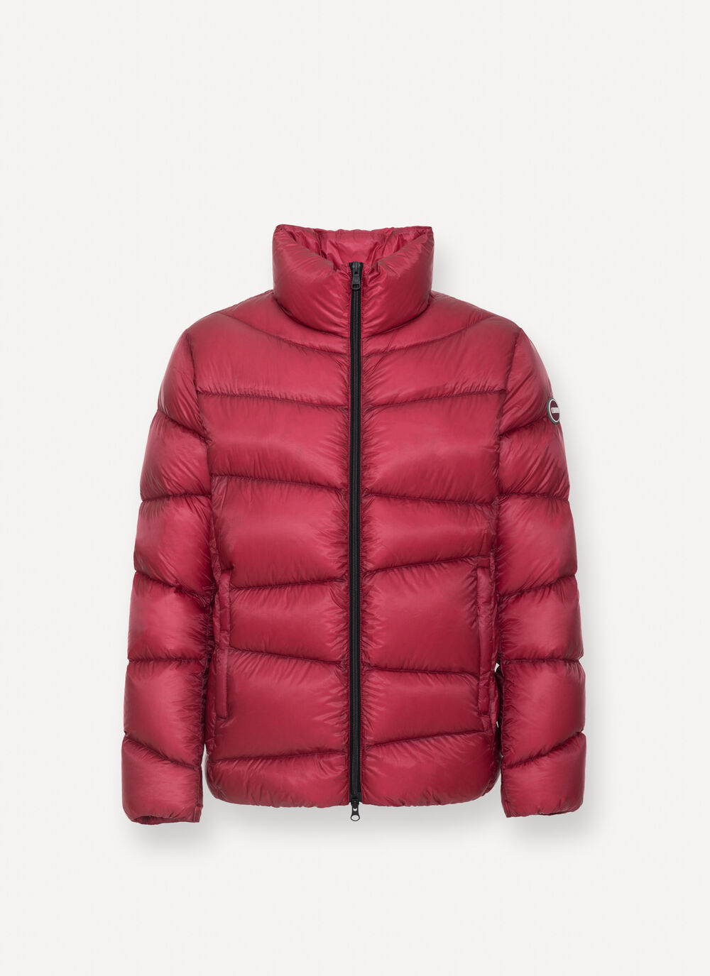 Ripstop nylon down jacket with wavy quilting image number 4