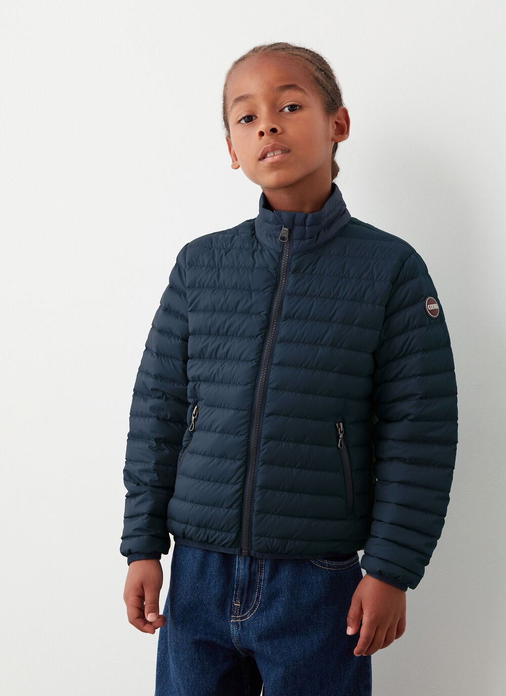 Sporty down jacket with padded collar image number 1