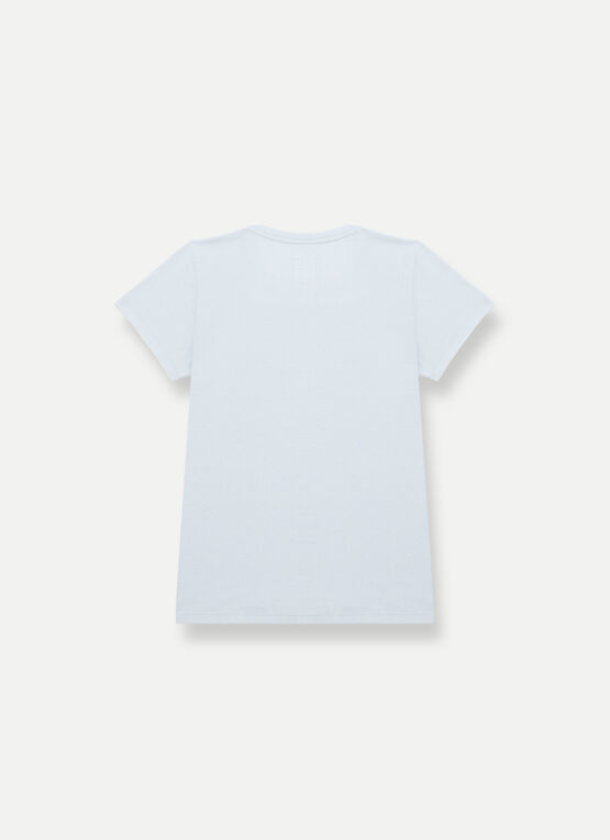 T-shirt with mountain drawing print